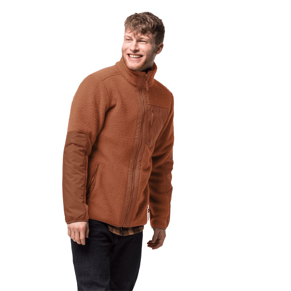 Jack Wolfskin KINGSWAY fleece ζακετεσ ανδρικα χαλκός | GR4715874